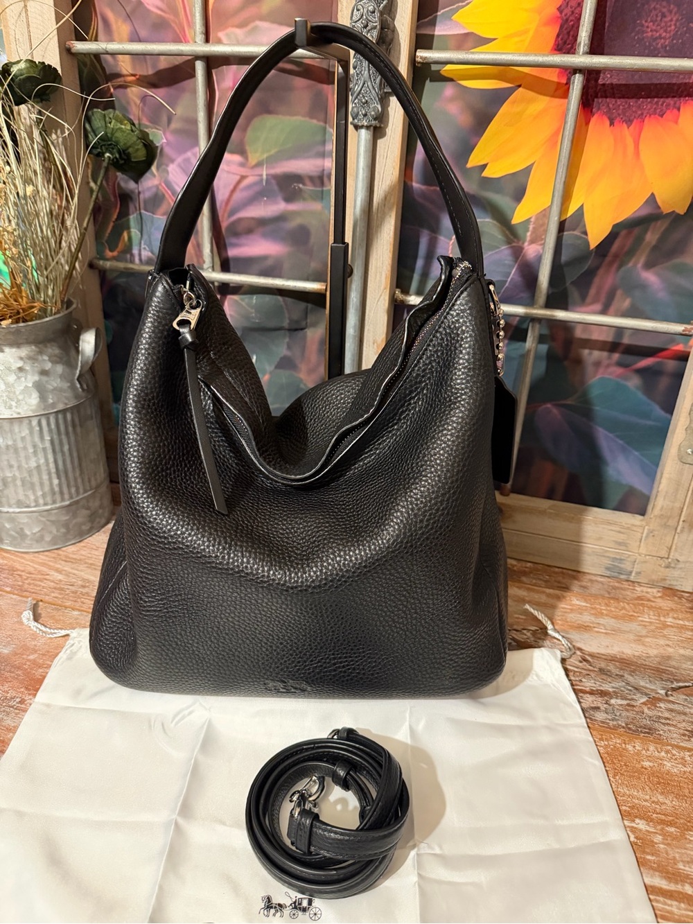Coach Sullivan Pebbled Leather Hobo Bag